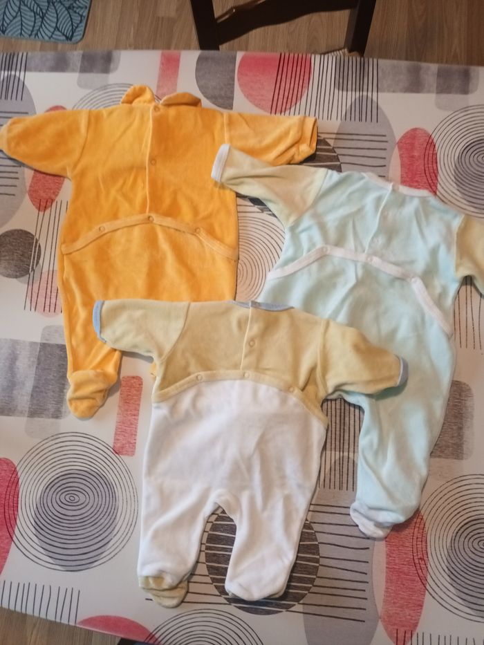 Lot 3 pyjamas Sucre d'orge Taille 1 mois - photo numéro 5
