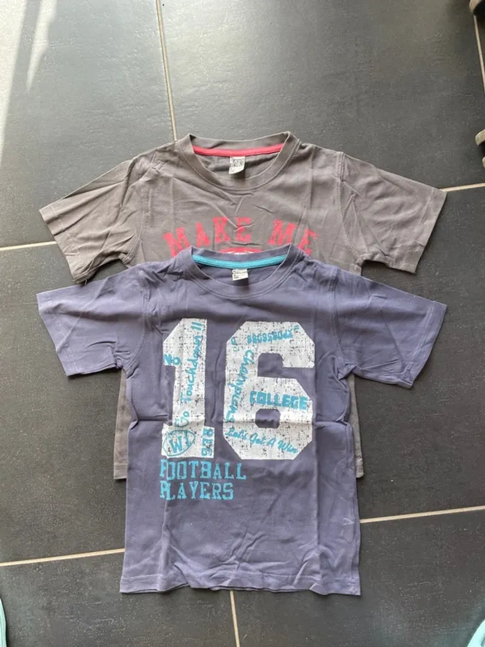 Lot 2 t shirts manches courtes