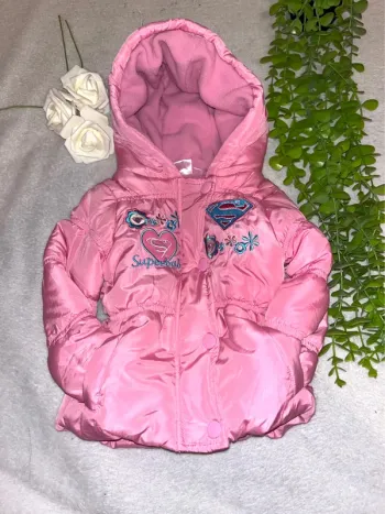 Très beau manteau doudoune longue manche bée fille