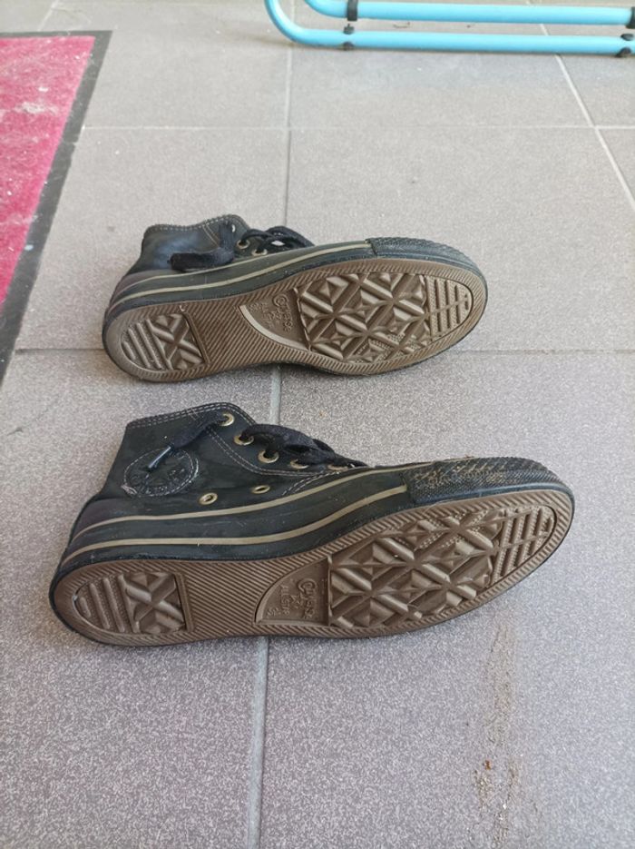 Baskets montantes converse noire - photo numéro 4