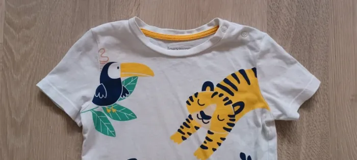 Tee-shirt manches courtes garçon, motif animaux, taille 3 ans (36 mois), marque In Extenso - photo numéro 3