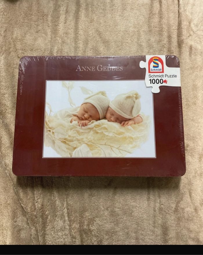Puzzle Anne Geddes bébés 1000 pièces boîte métal  neuf