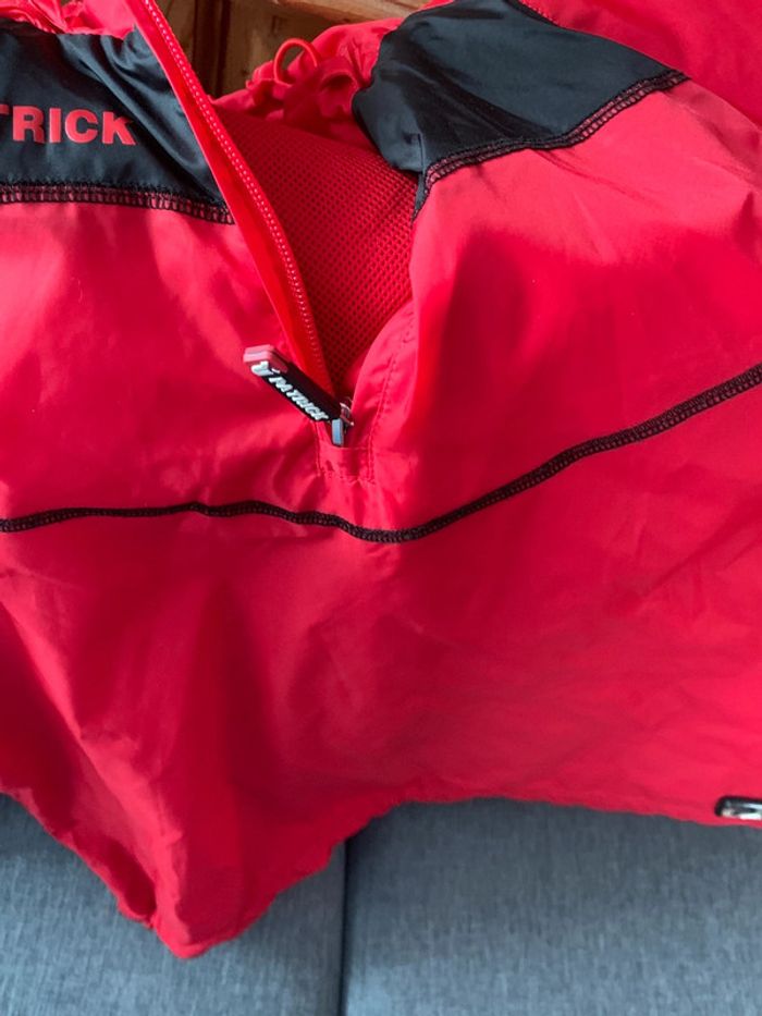 Patrick imperméable parka veste pluie vent rouge enfant xxs capuche kway - photo numéro 4