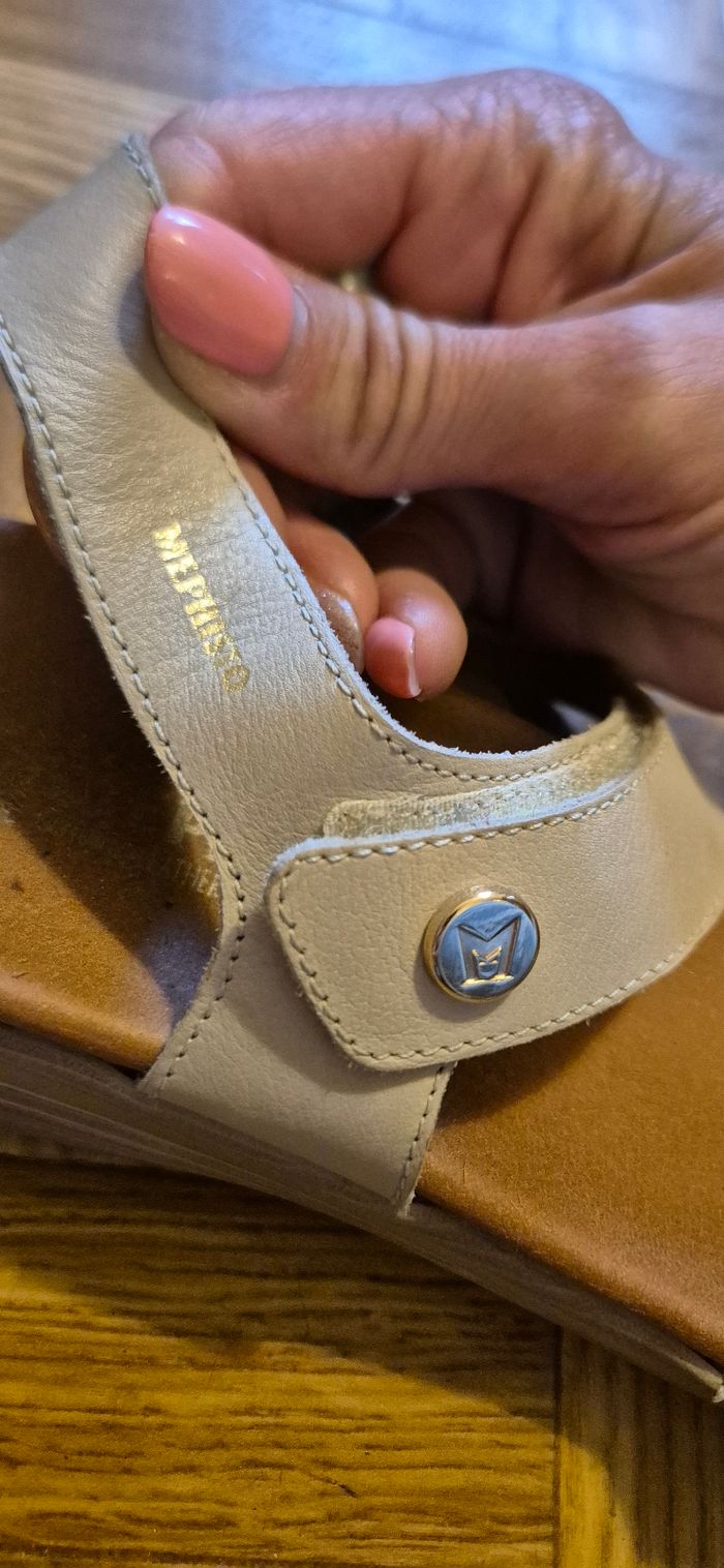 Sandales cuir Florentina Mephisto T.41 - photo numéro 3