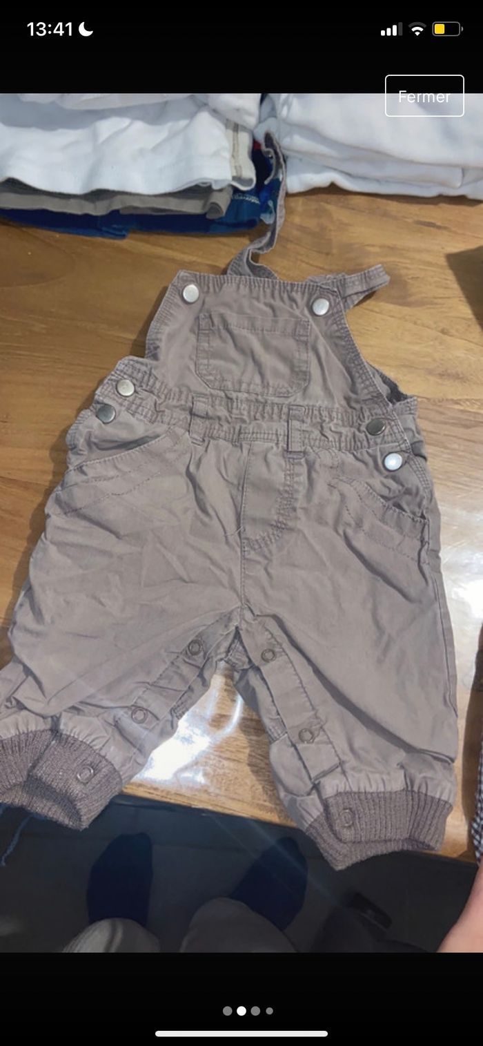 Lot de 3 Salopette garçon 3 mois - photo numéro 2