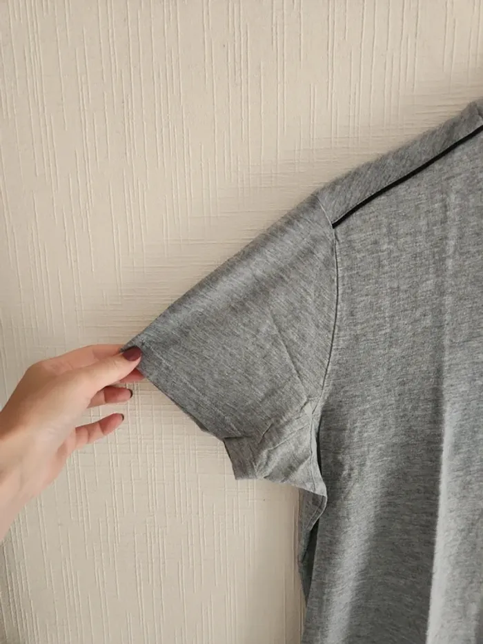 Tee-shirt manches courtes gris Celio L - photo numéro 3