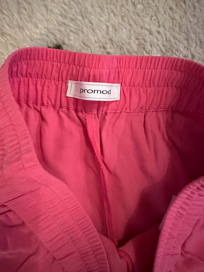 Pantalon large rose Promod taille 36 - photo numéro 2