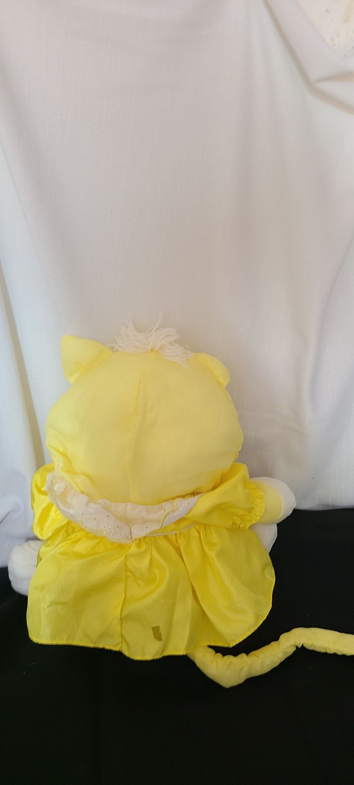 Chat Puffalump Kitty vintage des années 1980 | 1986 Fisher Price Puffalump Chat Jaune - photo numéro 6