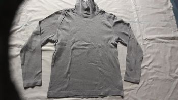 Sweet col roulé gris clair