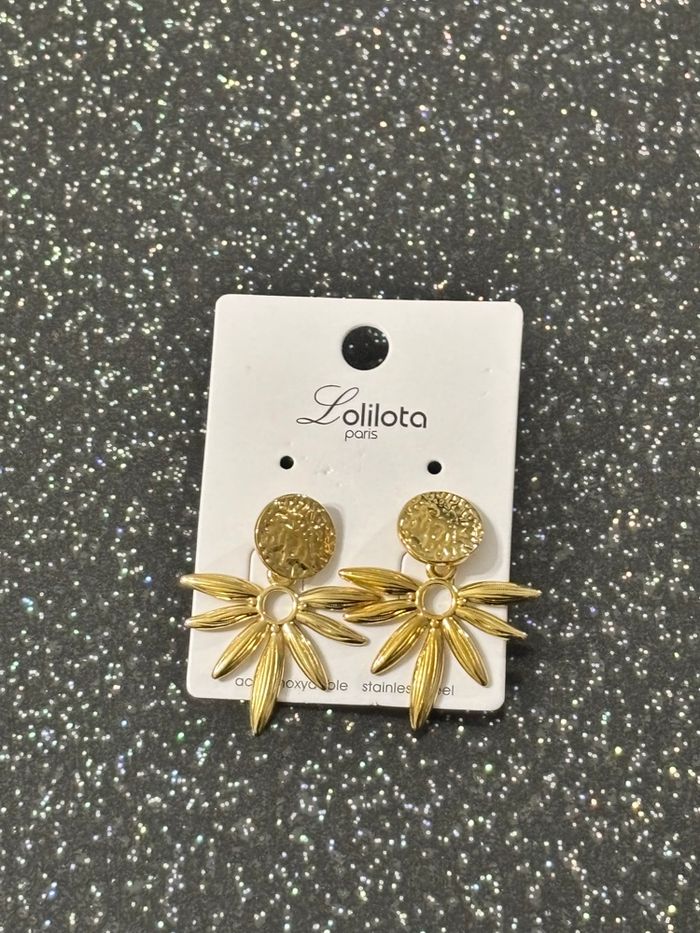 NEUF - Paire boucles d’oreille acier inoxydable - photo numéro 1