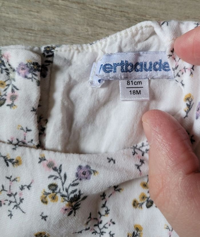 Blouse fleurie taille 18 mois - photo numéro 4