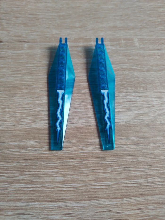 Lego ninjago lot 2 Ailes bleu trans 57906pb014 - photo numéro 2
