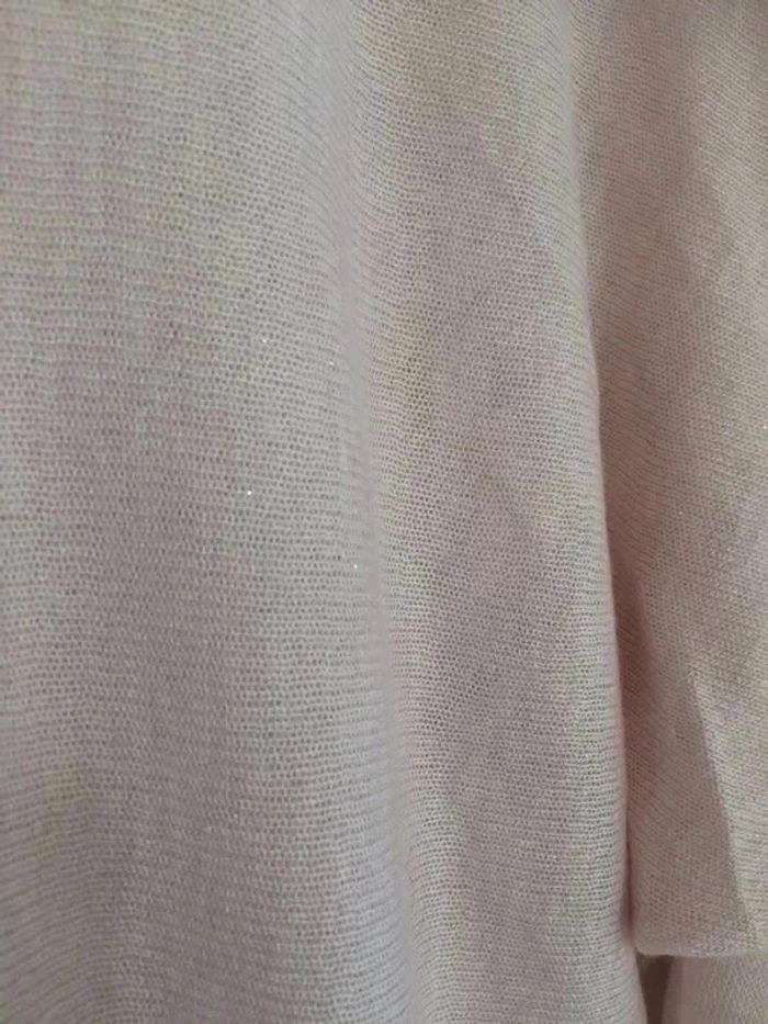 Pull fin rose pailleté - photo numéro 2