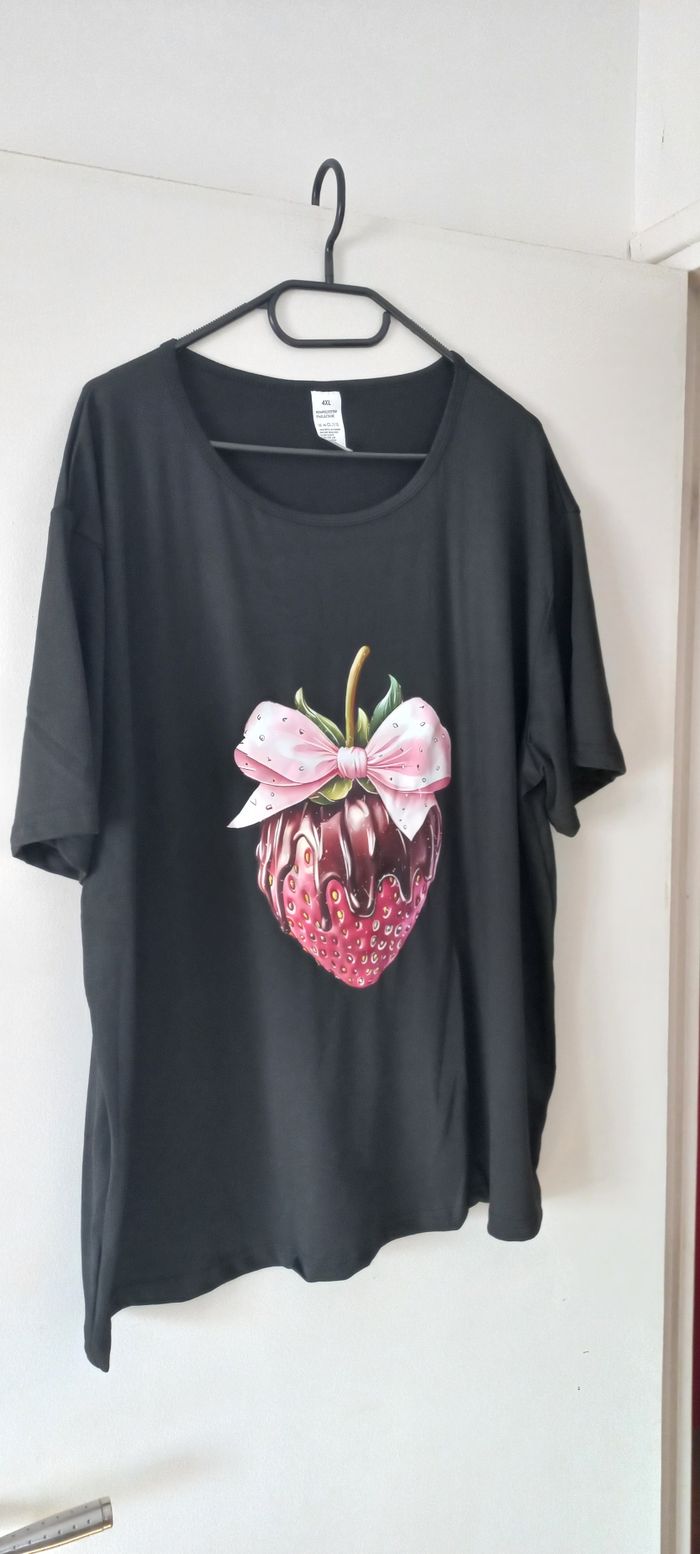Tee shirt motif fraise 🍓