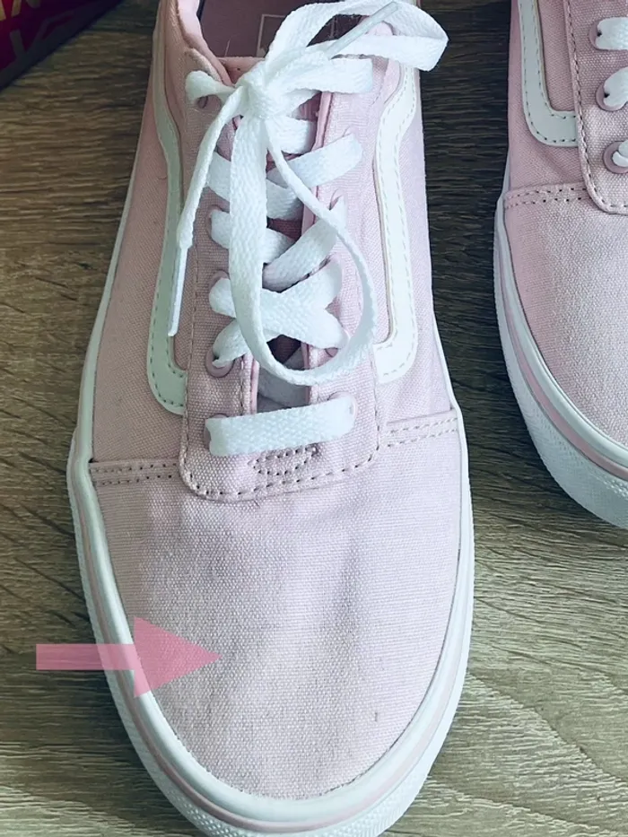 Vans Ols Skool rose/blanc 36 - photo numéro 4