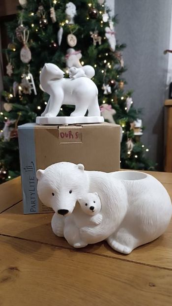Lot ours polaires PARTYLITE