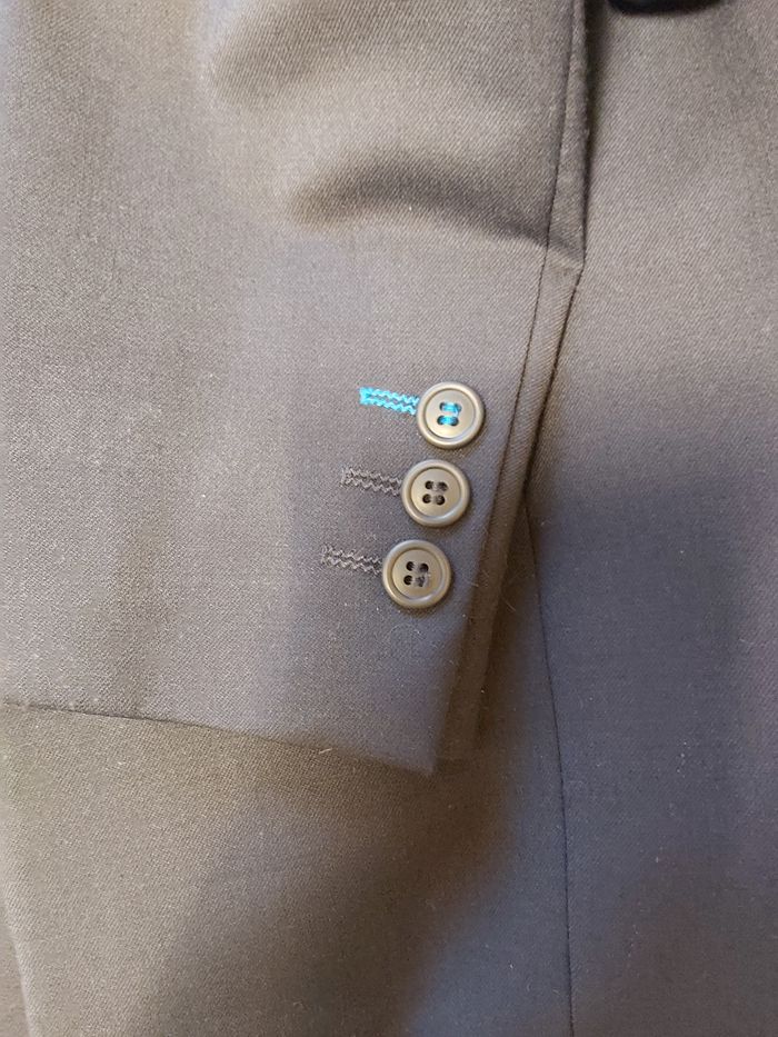 Veste de costume homme bleu marine foncé T. 44 - photo numéro 4