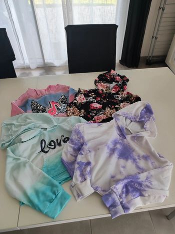 Lot crop top fille 6/7 ans
