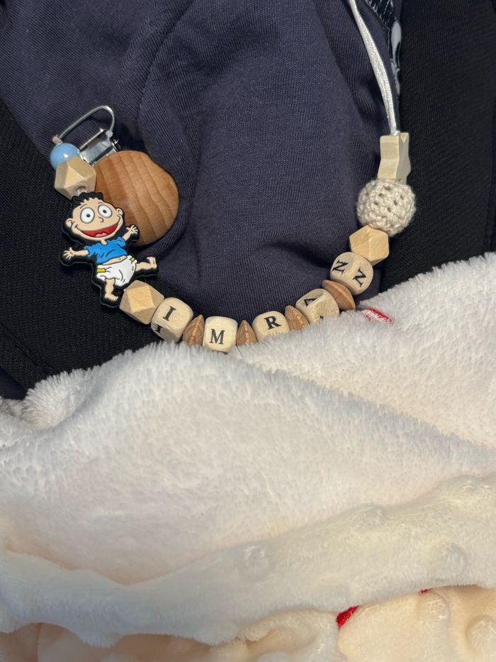 Attache tétine RAZMOKET bleu - photo numéro 2