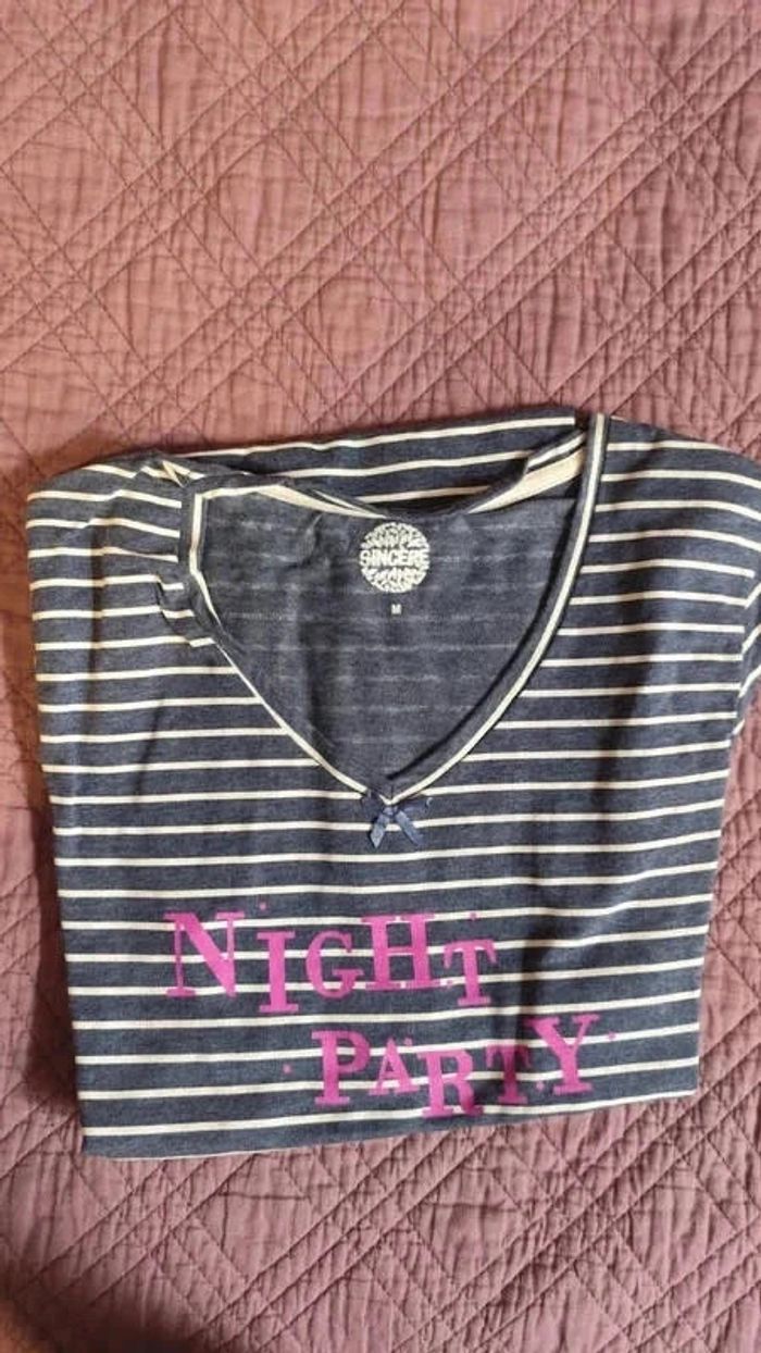 Chemise de nuit / tee shirt long T38 - Sincère - photo numéro 4