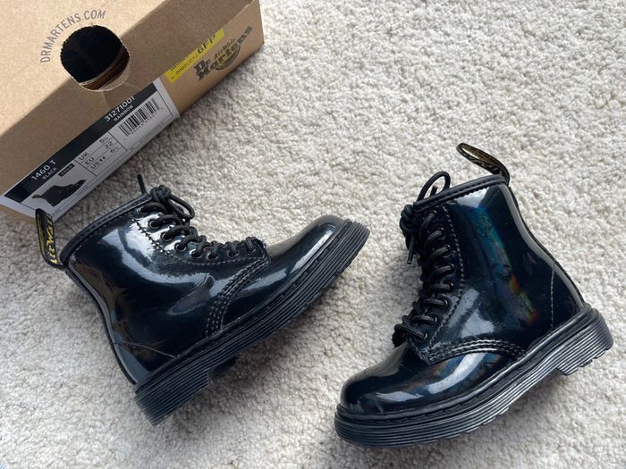 Bottines noir brillant Dr. Martens 🌻