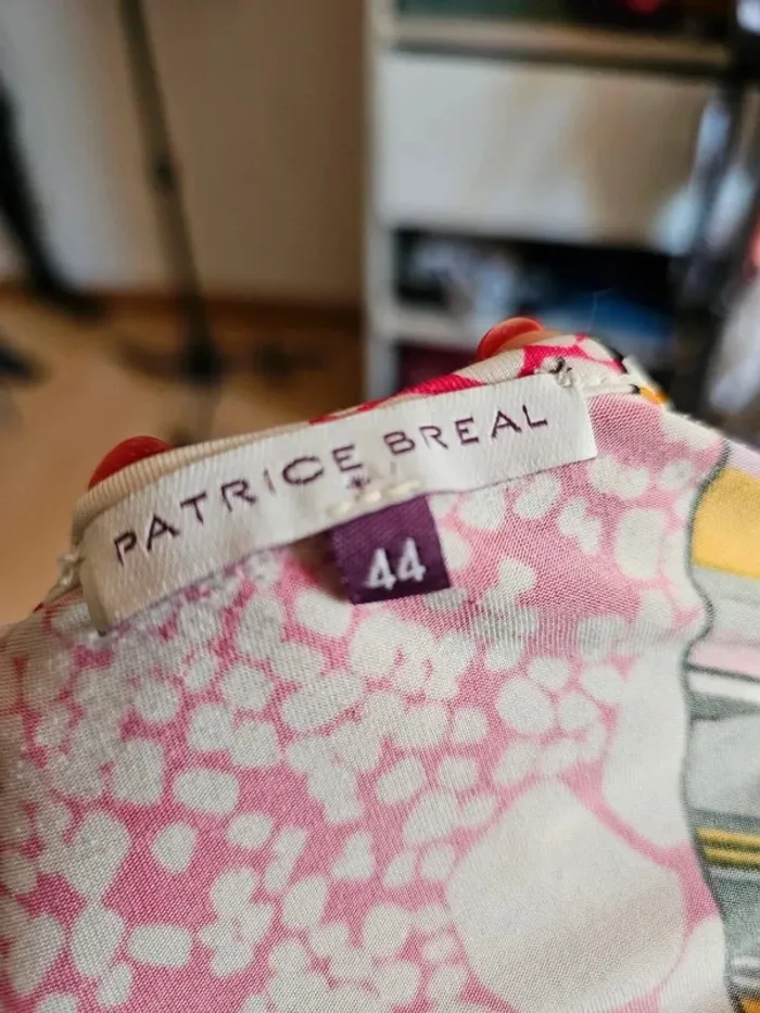 Robe fluide colorée Patrice Bréal – Taille 44 – Très bon état - photo numéro 3