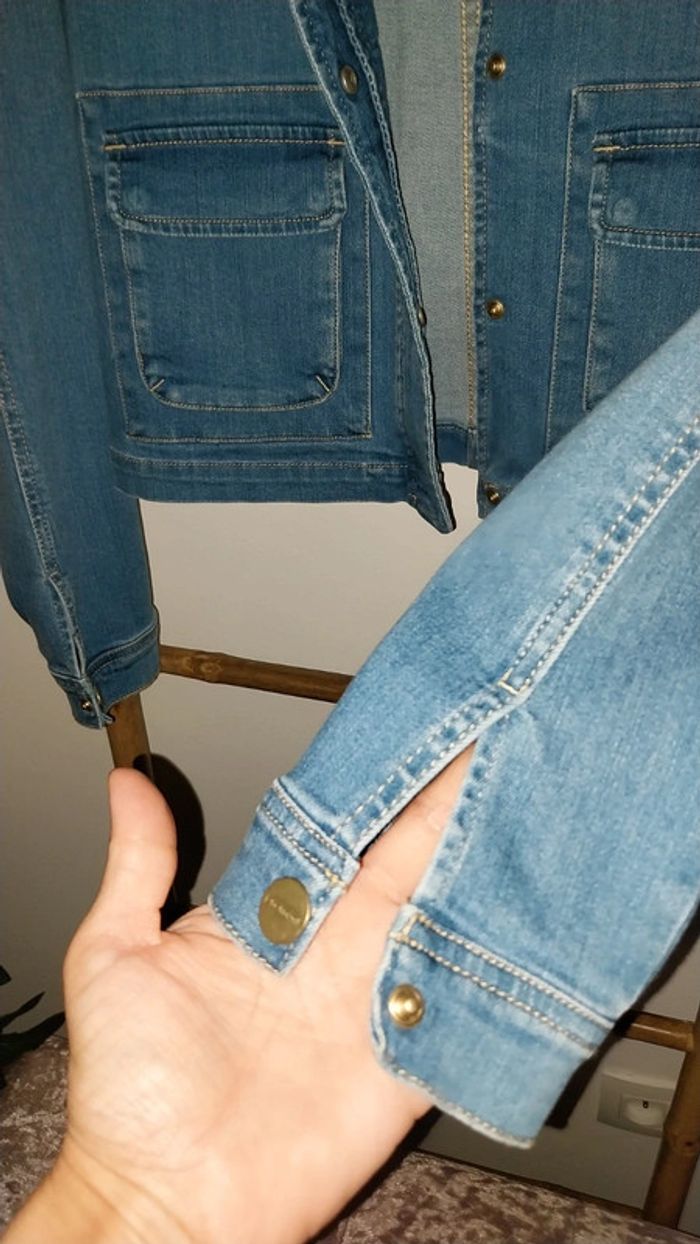 Veste/ blouson en jean/ denim original Promod état neuf Taille 38 - photo numéro 12
