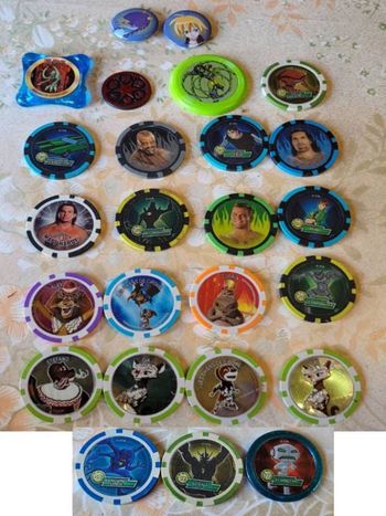 Lot de jetons ben 10 et autres