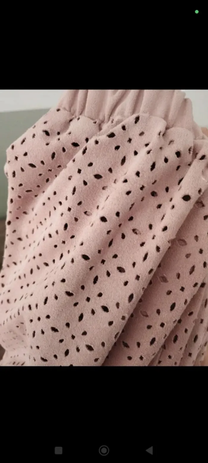 Veste en suédine rose ajourée Zara S - photo numéro 5