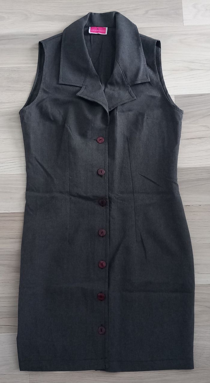 Robe chemise sans manches grise Jennyfer taille M - photo numéro 1