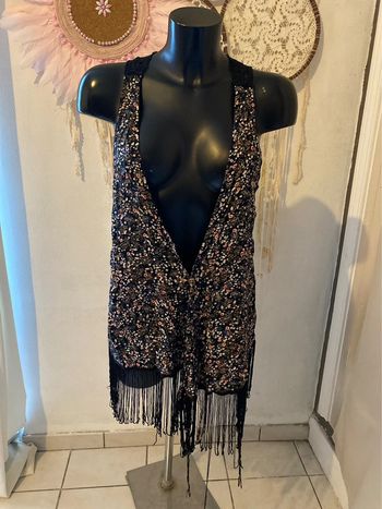 Gilet coloré frange Pimkie