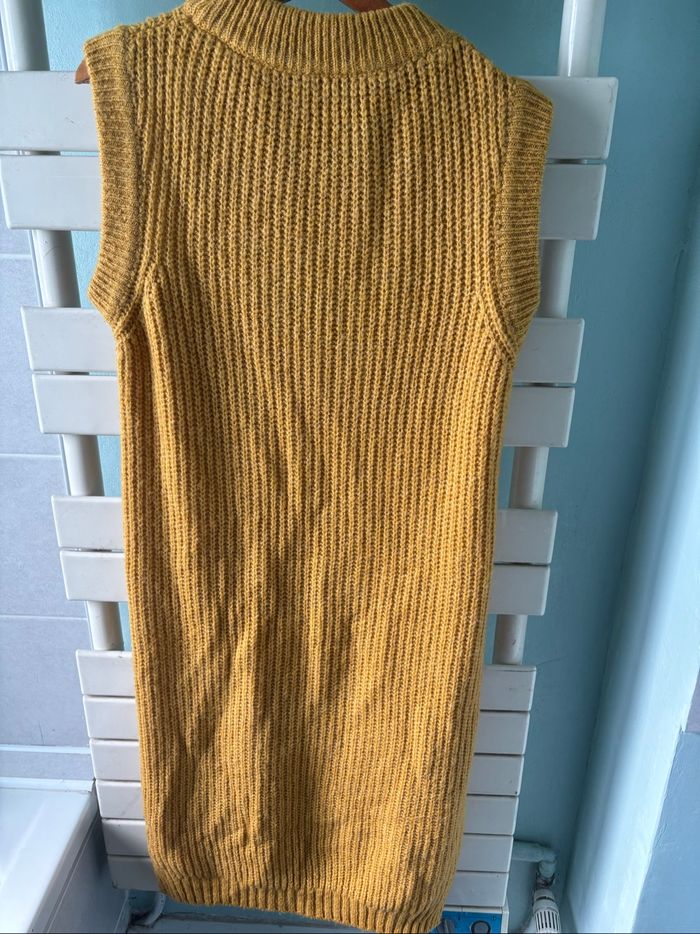 Robe maille moutarde