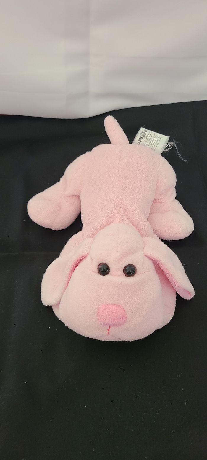 Doudou peluche TOYS R US chien rose rose 20cm - photo numéro 5