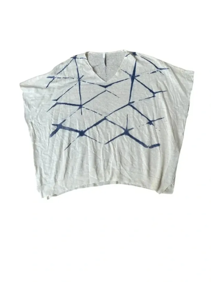Top en lin blanc Pier Antonio Gaspari taille 48 IT (44 FR)