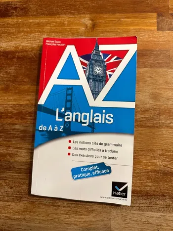 Livre de A à Z l’anglais