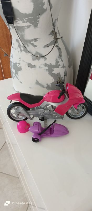 Moto de barbie 