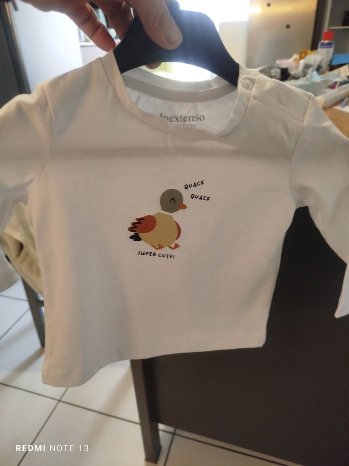 #kytie6moisgarcon. 3 Tee shirt manches longues taille 6 mois - photo numéro 8