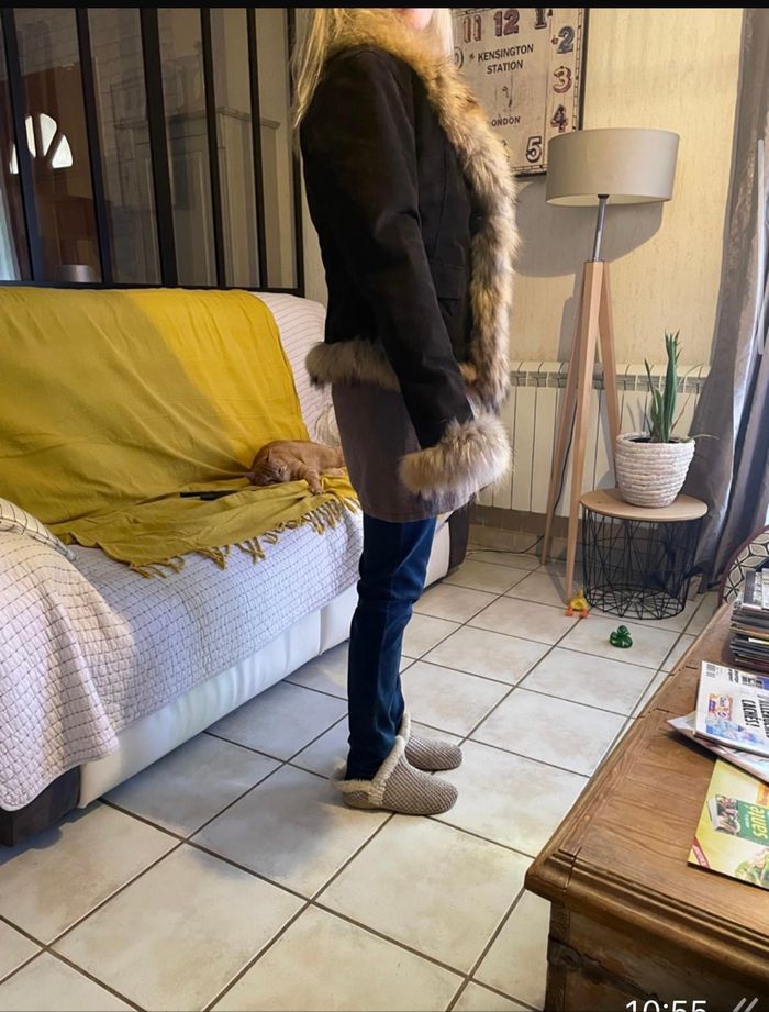 Veste croûte de cuir femme oakwood taille M - photo numéro 2