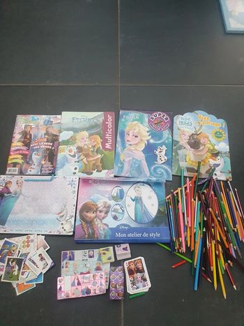 Lot de coloriages reine des neiges