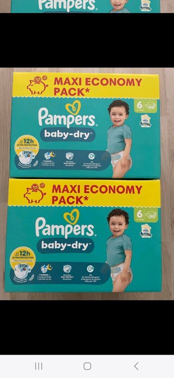 38 euro les 2 maxieconomy pack pampers taille 6