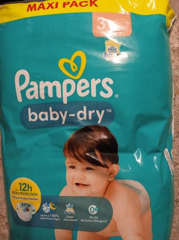 Couche Pampers baby dry taille 3