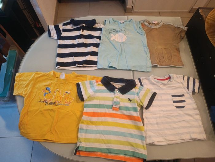 Lot de 6 hauts 6 mois