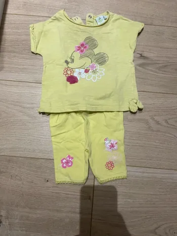 Ensemble minnie vert 6 mois