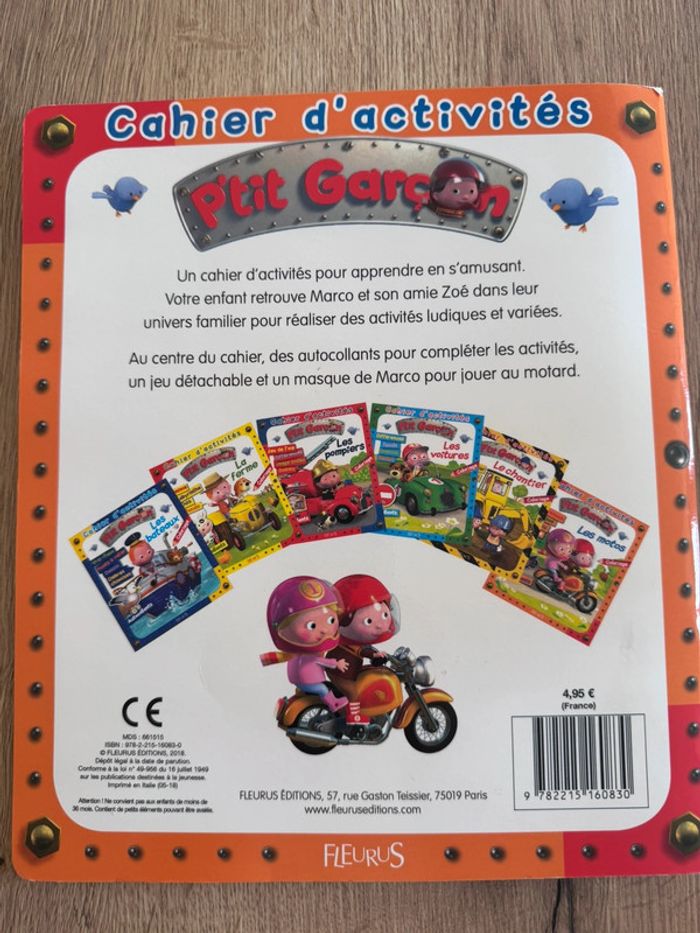 Cahier d’activités P’tit Garçon fleurus neuf - photo numéro 14