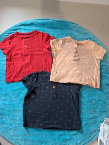 Lot tee-shirt 6 mois Kiabi