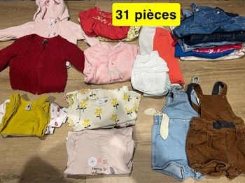 Lot fille 12 mois