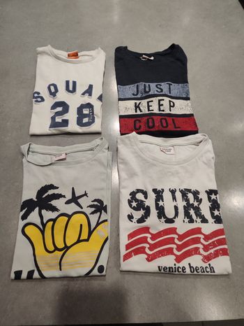 Lot de 4 t-shirts manches courtes garçon – Tape à l’Œil – Taille 8 ans