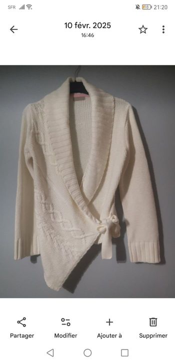 Veste en laine. CasualwomanTEX. Taille 42  très bon état. 