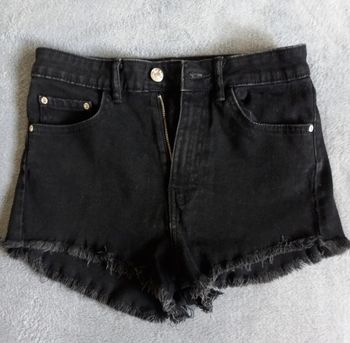 Short noir en jean 36