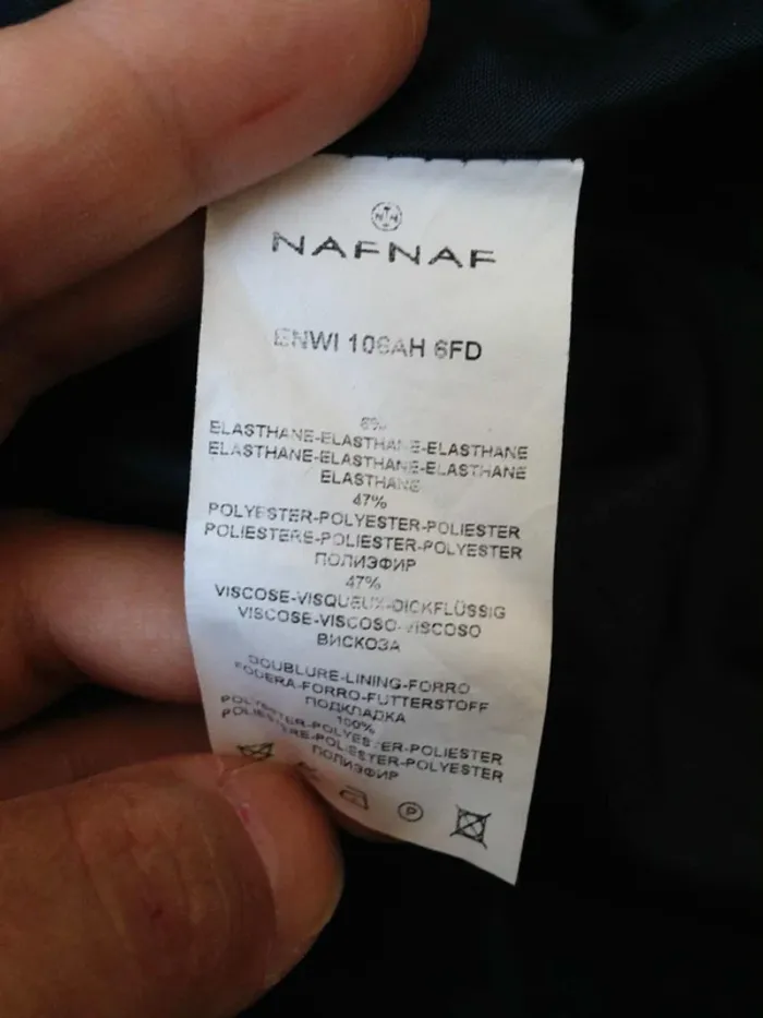 Veste blazer tailleur classique à rayures 38 Naf Naf - photo numéro 8